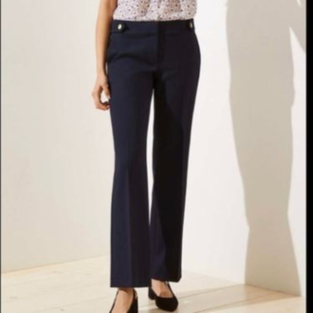 Loft + Marisa Trousers (Navy)